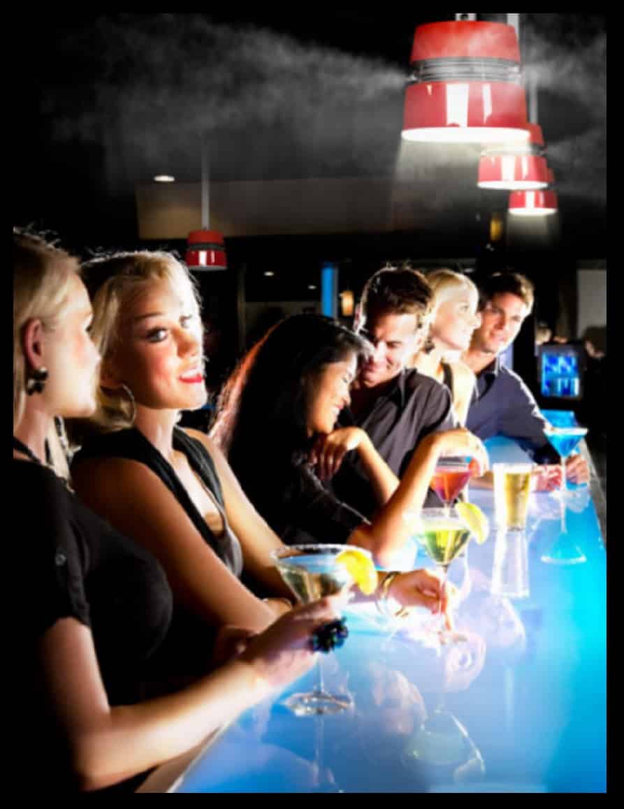 Cielo 360 ceiling mist fan Cielo 360 ceiling mist fan for dubai bar